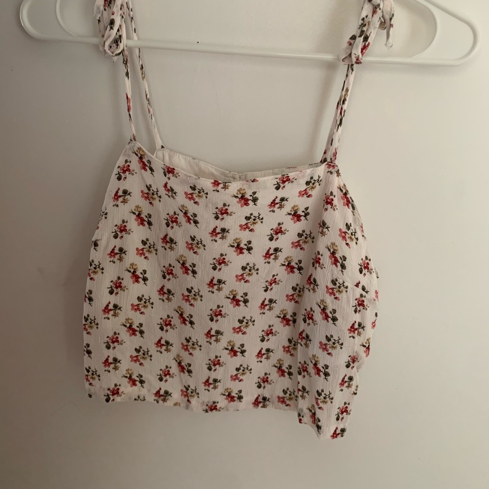 Cropped Floral Tank